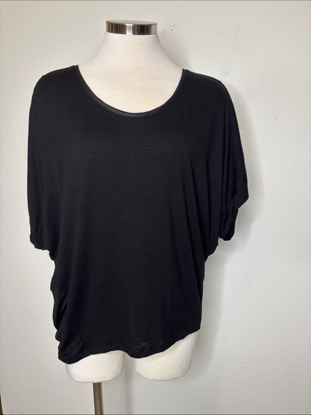 White House Black Market Black Dolman Sleeve Tee